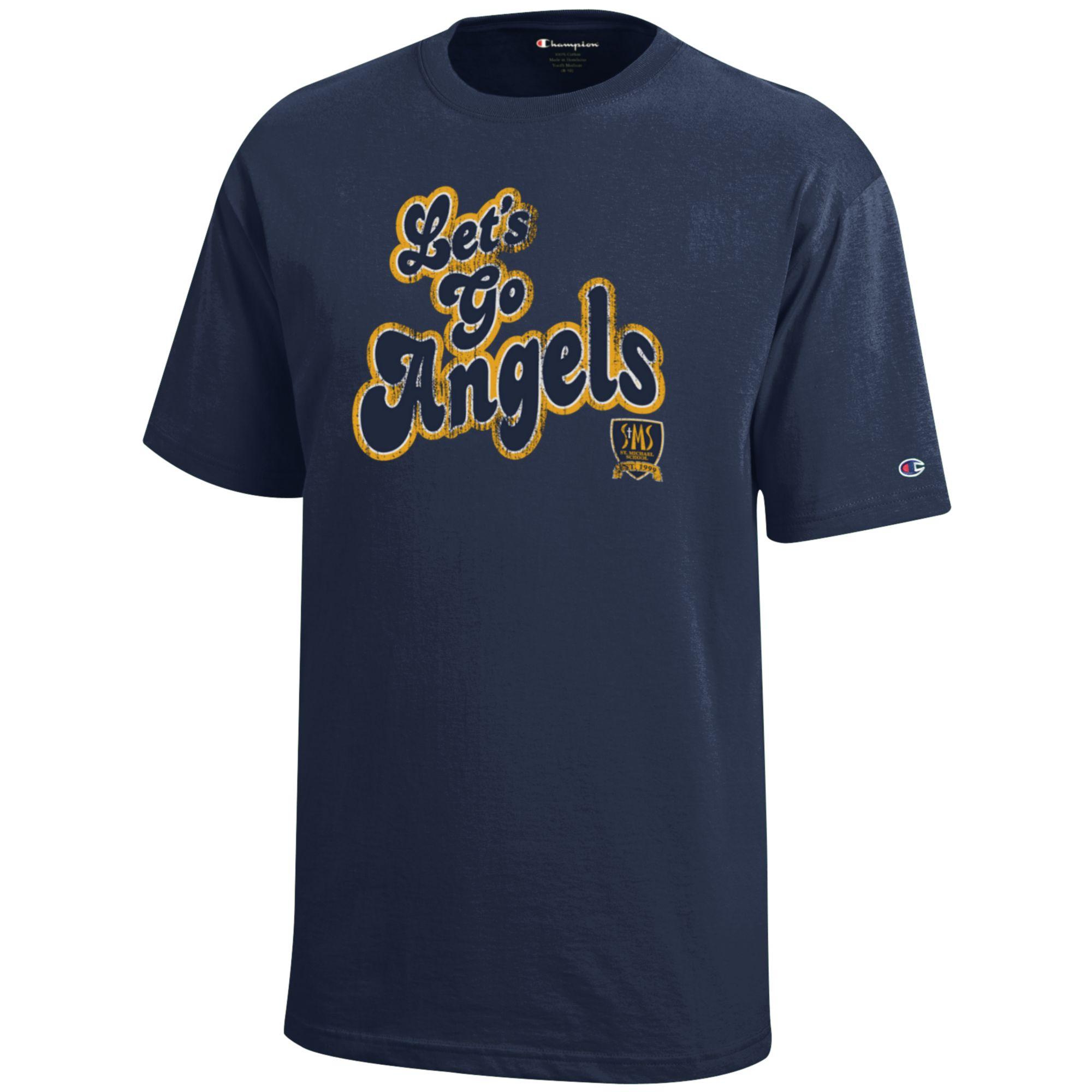 Let's Go Angels Tee - delivering 8/29 | St. Michael Spirit Gear Shop
